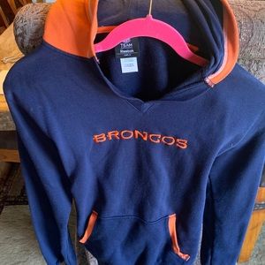 Team Reebok bronco hooded sweatshirt sz girls s